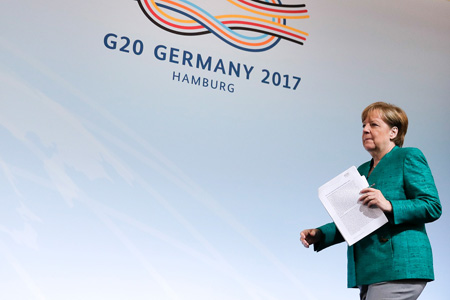 Angela Merkel at T20 meeting