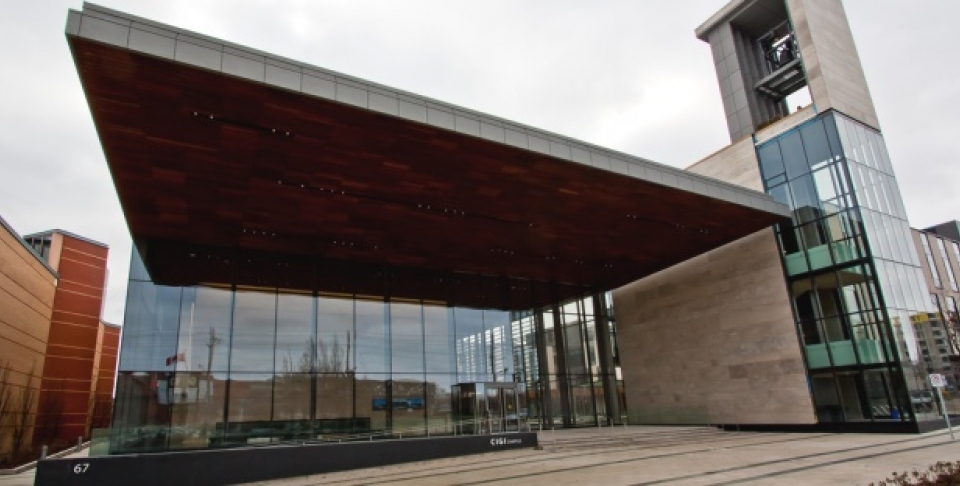 CIGI Campus building in Waterloo, Canada. (Photographer: Joel Campbell)