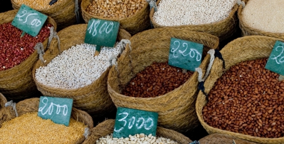 Market goods on display in Tunisia (Shutterstock).