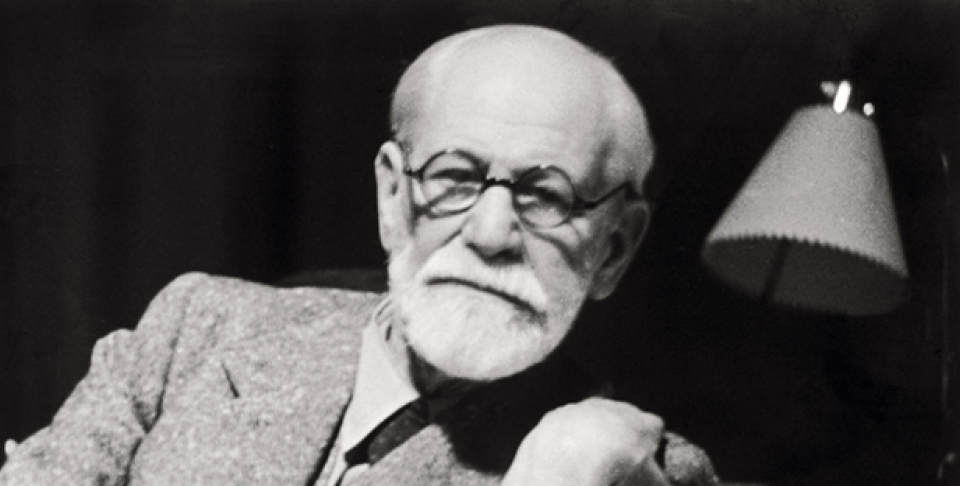 Former Austrian psychoanalyst Sigmund Freud in his working room in 1938 (AP Photo/Sigmund Freud Museum).