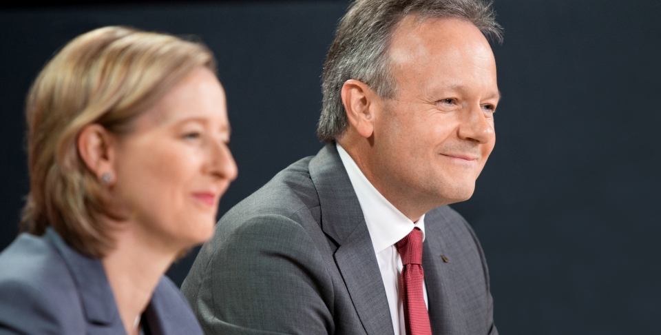 Governor Stephen Poloz and Senior Deputy Governor Carolyn Wilkins. (Bank of Canada Photo)