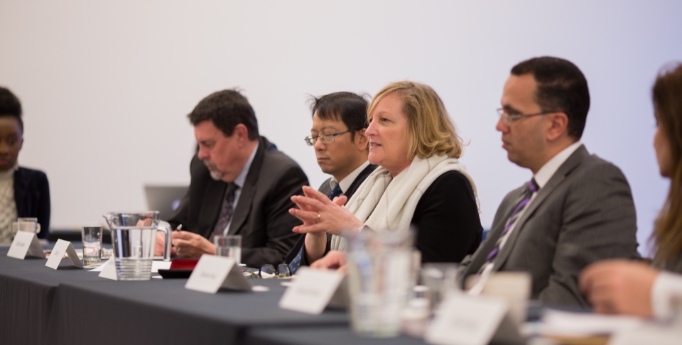 Participants attend a workshop being held under the CIGI Rule.