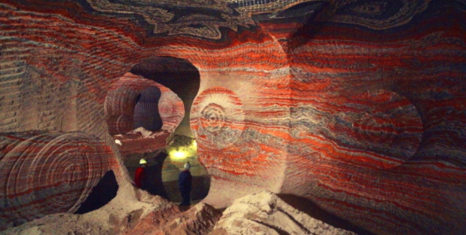 Promotional Still from "Anthropocene: The Human Epoch": Workers in underground potash mine in Berezniki, Russia (Photo courtesy of Anthropocene Films Inc. © 2018)