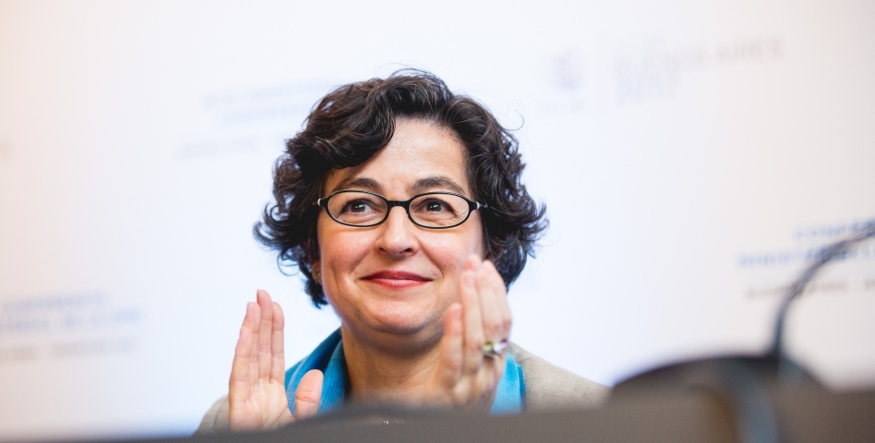 Arancha González is the executive director of the International Trade Centre. WTO/Cuika Foto