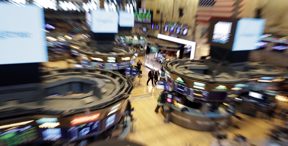 The floor of the New York Stock Exchange on August 22, 2018. (AP Photo/Richard Drew)