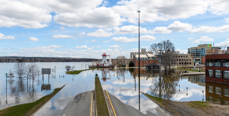 Flooding in Fredericton, New Brunswick. (Shutterstock)