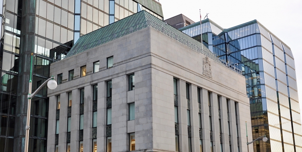 The Bank of Canada building in Ottawa. (Shutterstock)