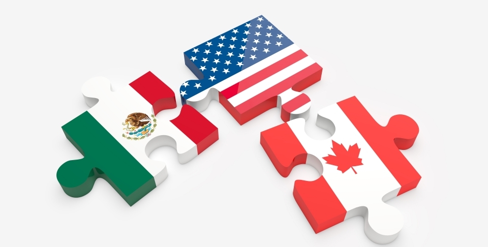 Parties to NAFTA (via Shutterstock)
