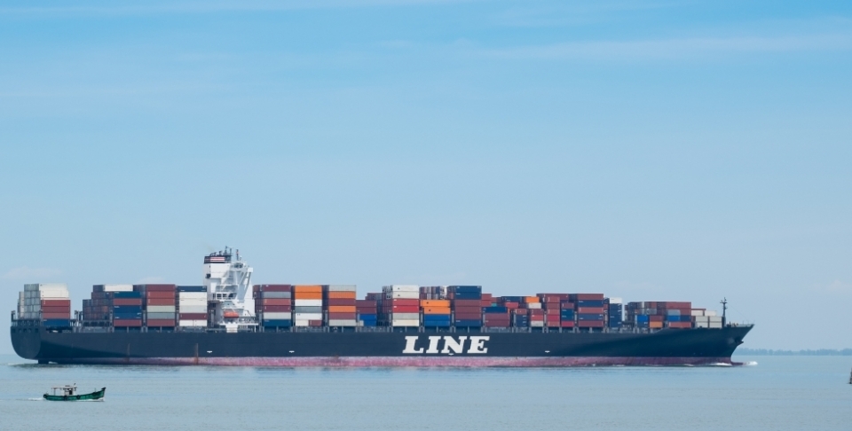 Cargo ship in South china sea (Shutterstock)