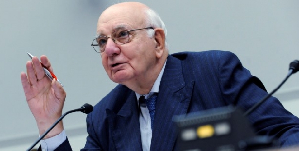 Former Federal Reserve Bank Chairman Paul Volcker. (AP Photo/Susan Walsh)