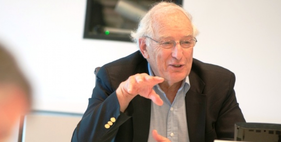 Robert I. Rotberg leads a research workshop on global governance at the CIGI Campus, June 19-20, 2013. (Lisa Malleck/CIGI)