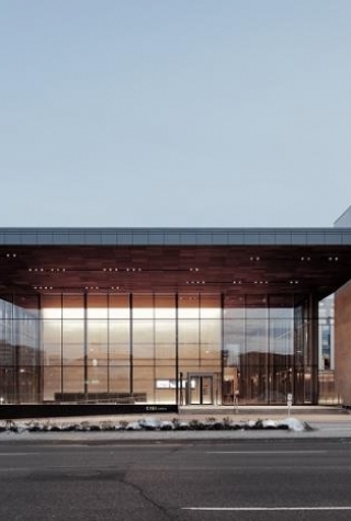 front of building
