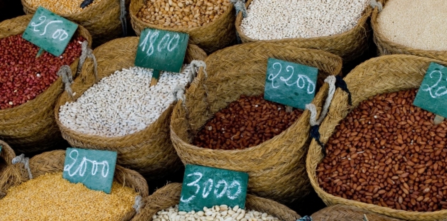 Market goods on display in Tunisia (Shutterstock).