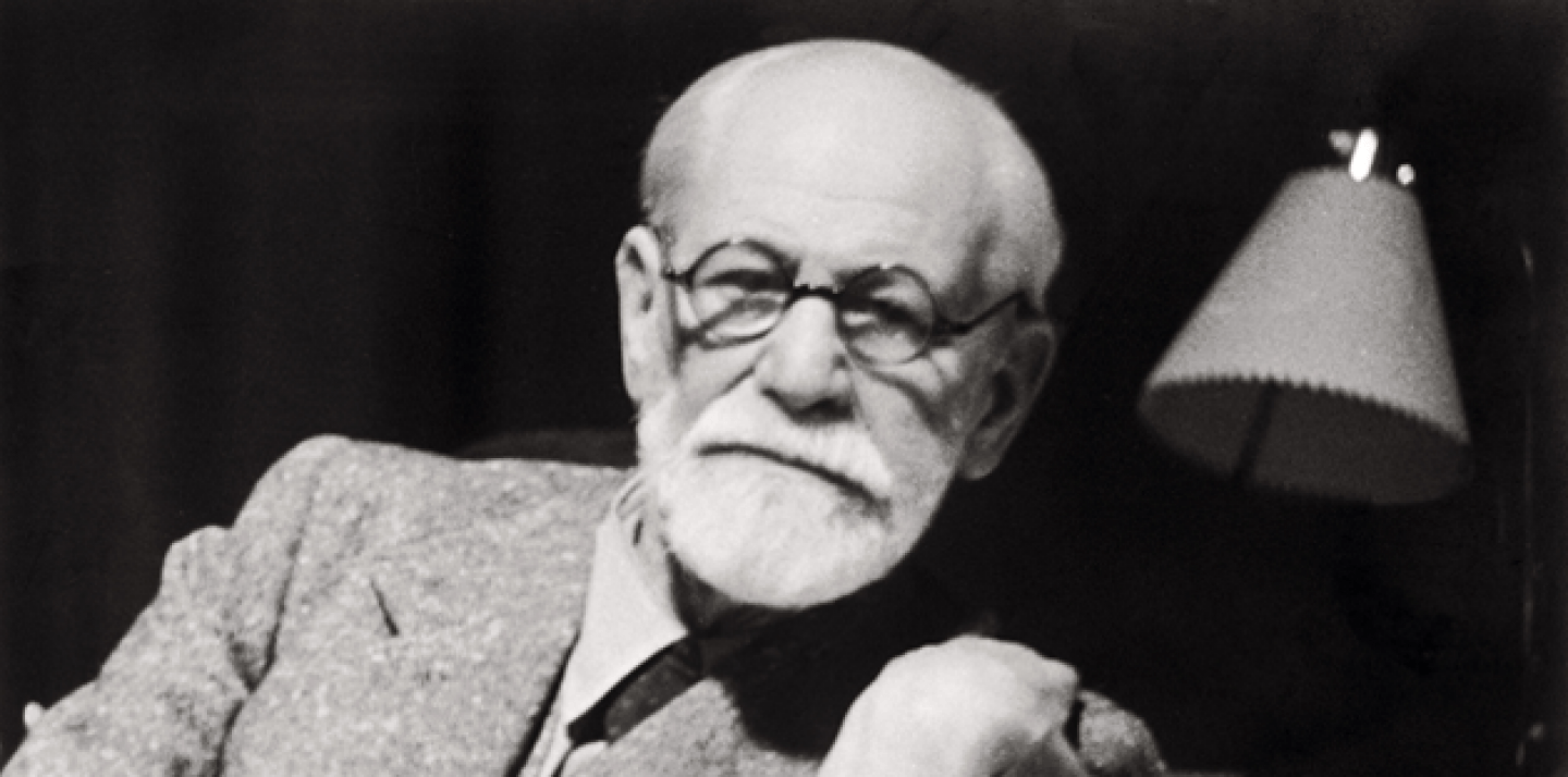 Former Austrian psychoanalyst Sigmund Freud in his working room in 1938 (AP Photo/Sigmund Freud Museum).