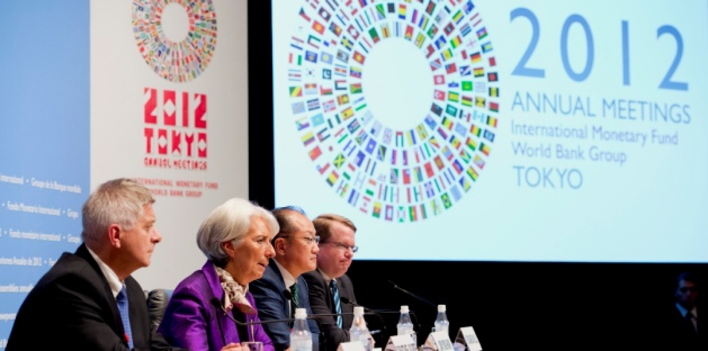 Development Committee Press Conference at the 2012 Tokyo Annual Meetings of the IMF and World Bank Group (Ryan Rayburn/World Bank).
