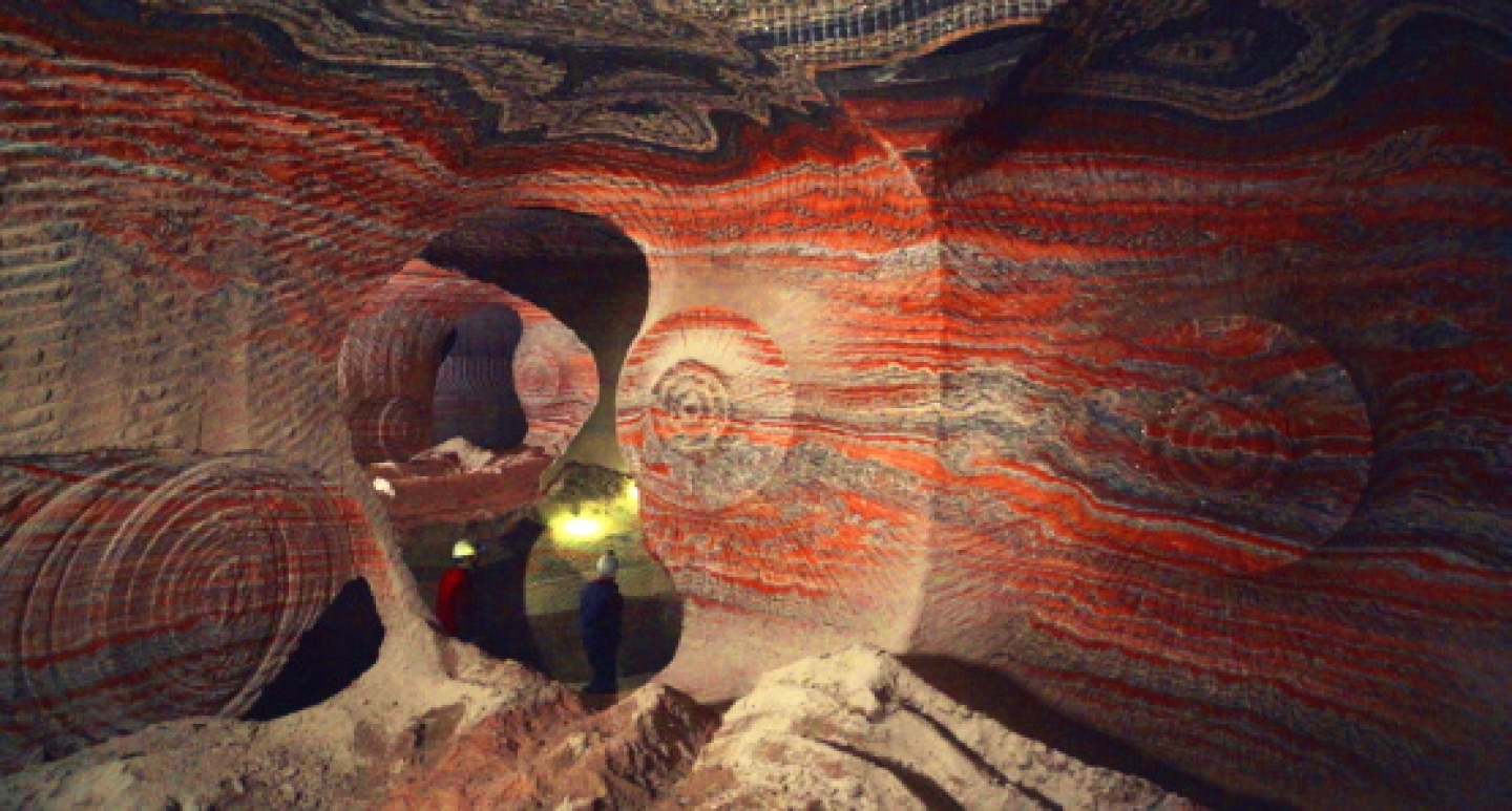Promotional Still from "Anthropocene: The Human Epoch": Workers in underground potash mine in Berezniki, Russia (Photo courtesy of Anthropocene Films Inc. © 2018)