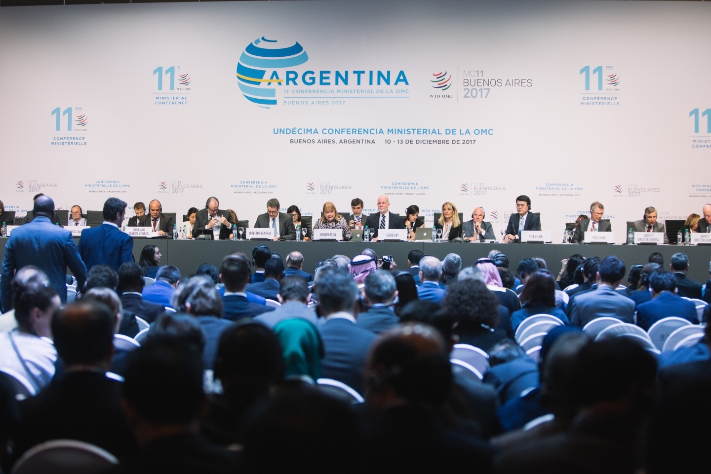 Opening plenary at the World Trade Organization Ministerial Conference. (WTO/ Cuika Foto)