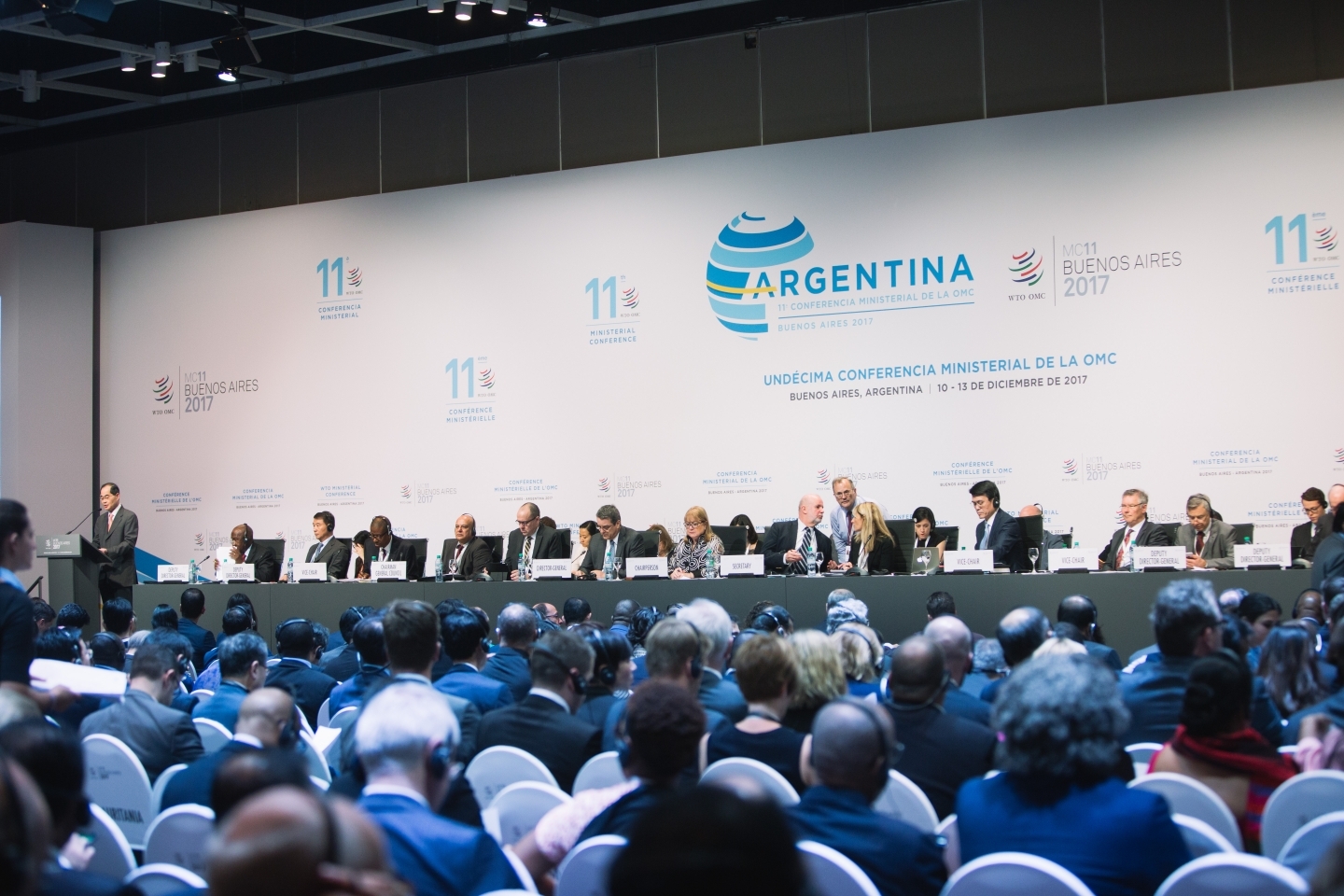 Opening plenary at the World Trade Organization Ministerial Conference. (WTO/ Cuika Foto)