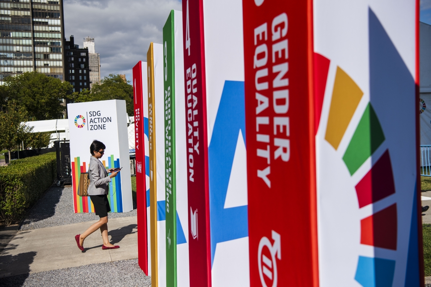 The United Nations headquarters in New York, on September 24, 2019. (UN Women/Amanda Voisard)