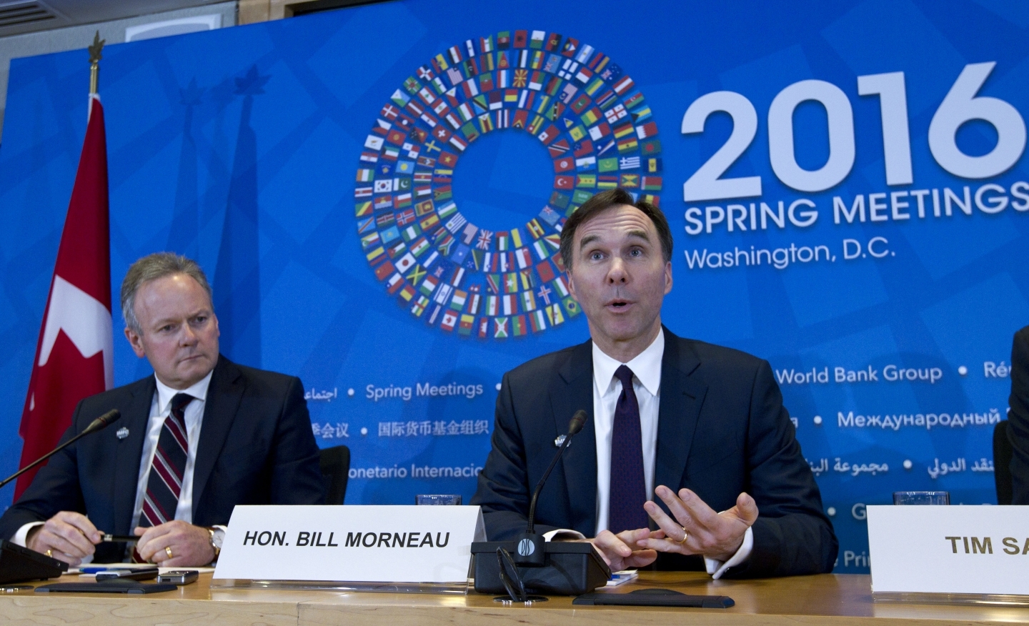 Canada's Central Bank Governor Stephen Poloz and Finance Minister Bill Morneau (Art Babych/Shutterstock)