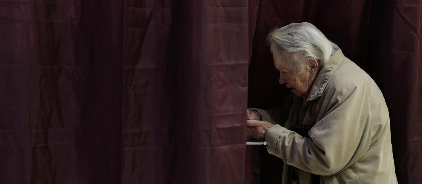 A voter casts a ballot in Lille, France for the conservative presidential nominee (AP Photo/Michel Spingler)