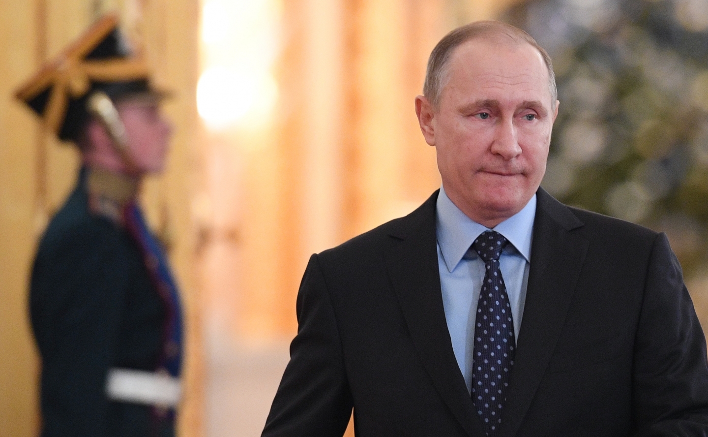 Russian President Vladimir Putin in Kremlin (Natalia Kolesnikova/ Pool photo via AP)