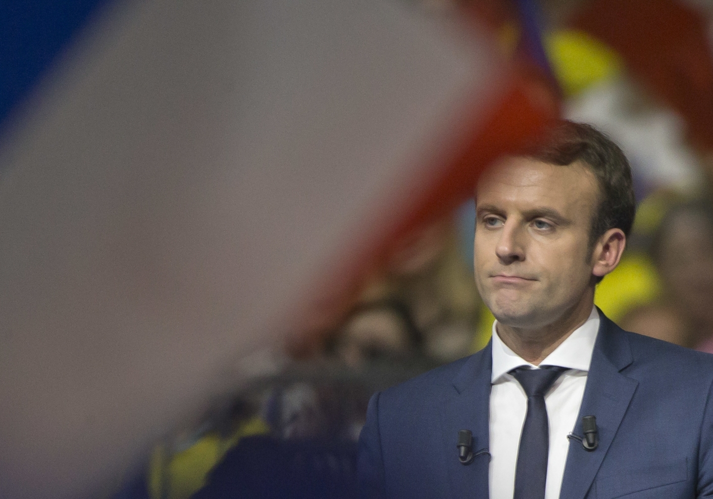Presidential candidate Emmanuel Macron in Lyon, France (AP Photo/Michel Euler)