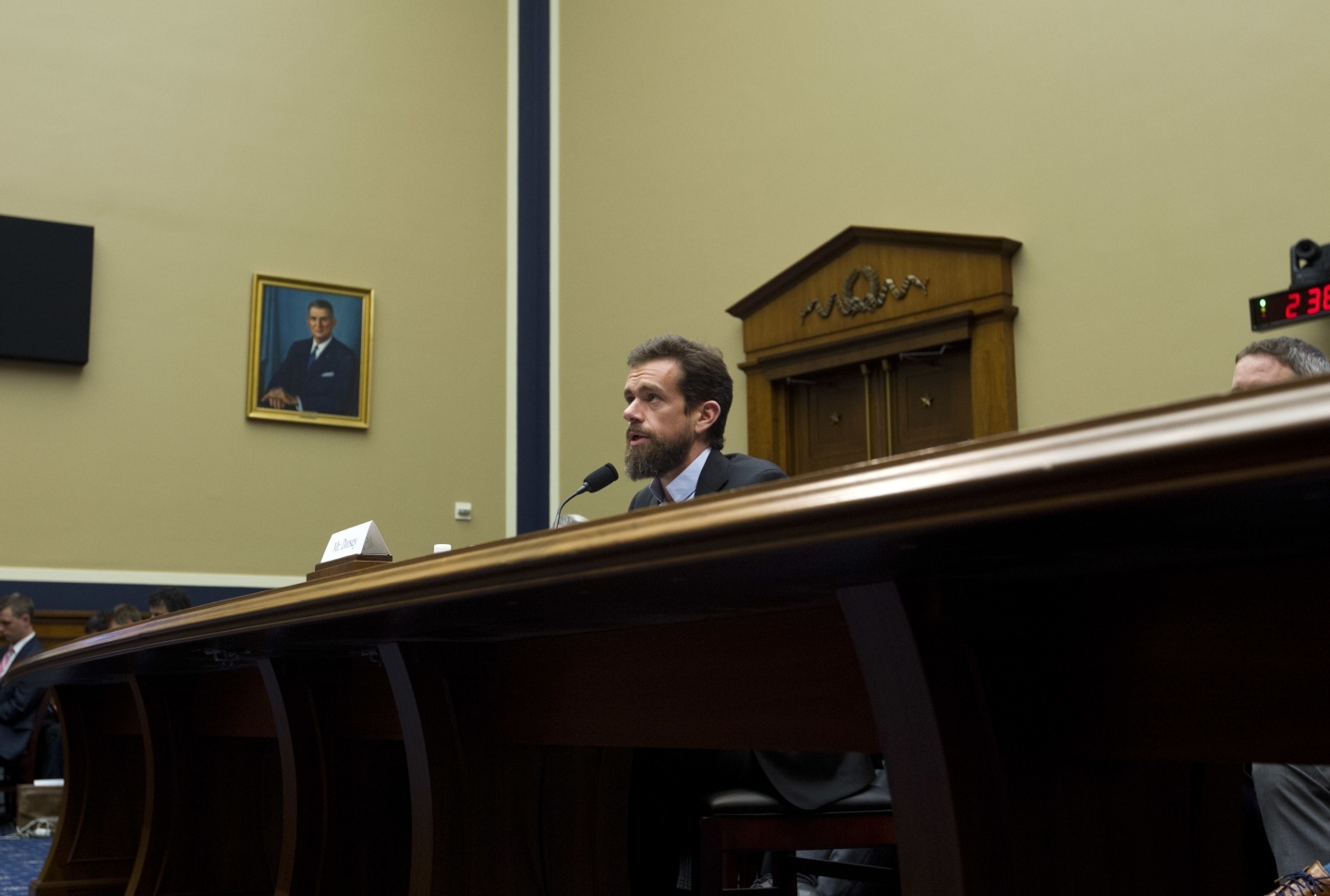 Twitter CEO Jack Dorsey testifies before the House Energy and Commerce Committee on Capitol Hill, on September 5, 2018, in Washington. (AP Photo/Jose Luis Magana)