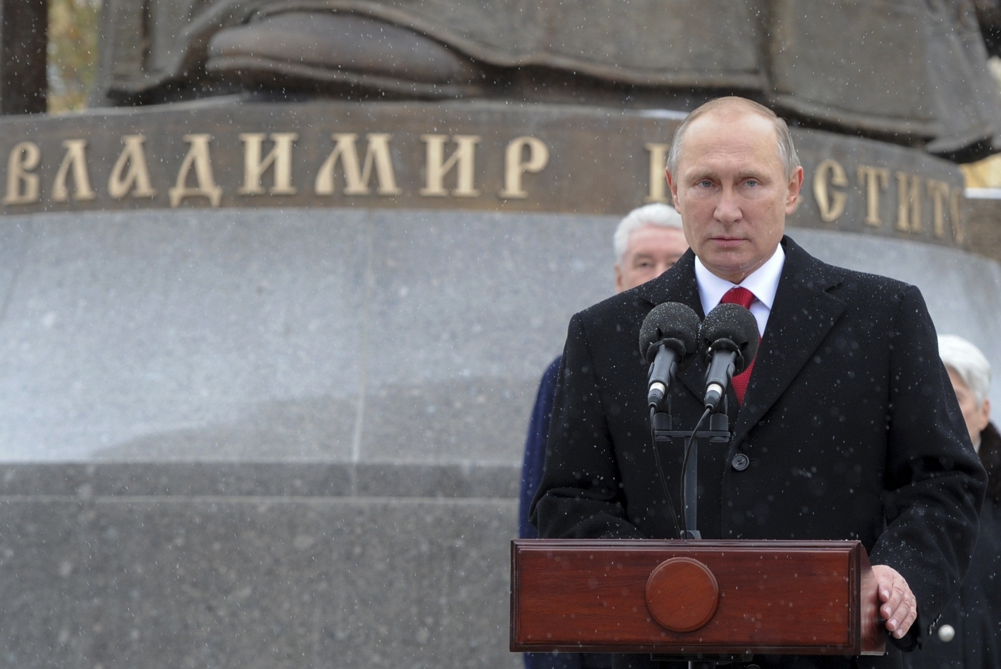 Russian President Vladimir Putin on the National Unity Day outside the Kremlin in Moscow (Mikhail Klimentyev, Sputnik, Kremlin Pool Photo via AP)