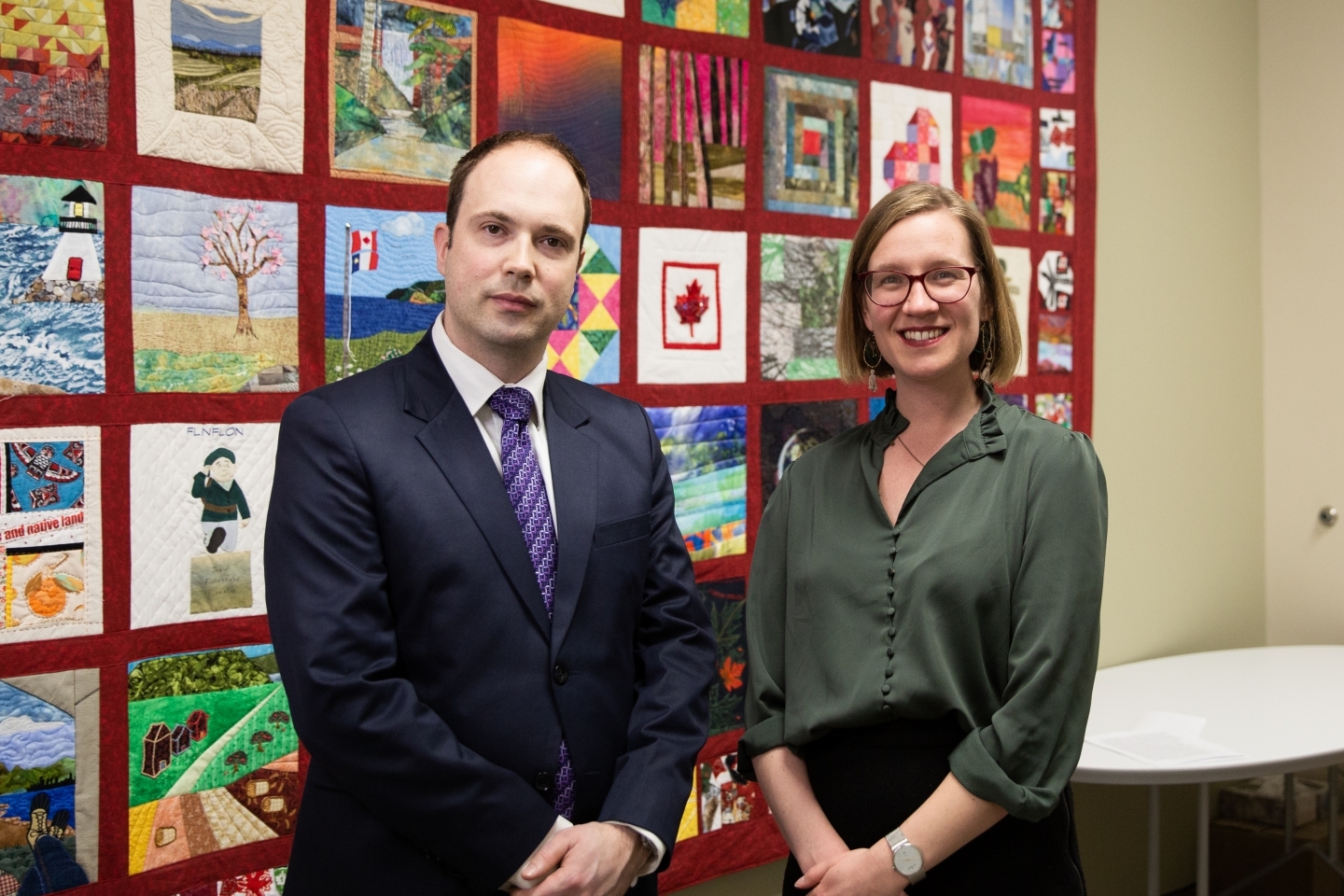 Aaron Shull, Managing Director, CIGI alongside The Honourable Karina Gould, Minister of International Development, Government of Canada
