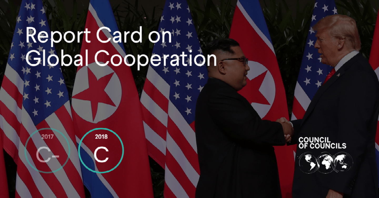 From Russia to China to Brazil, experts from think tanks around the world gave international cooperation a C grade in 2018.