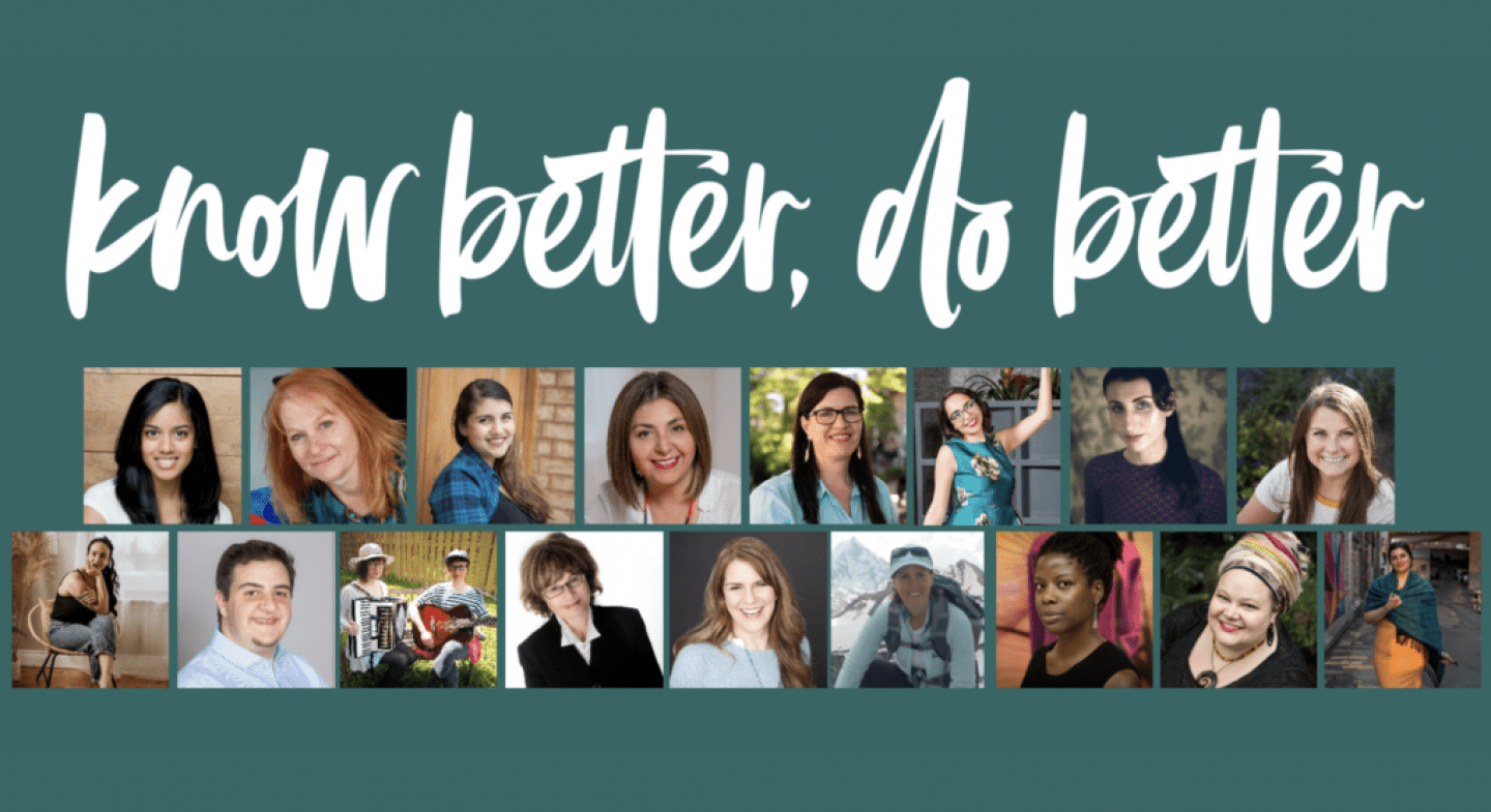 "Know Better, Do Better" Banner Art