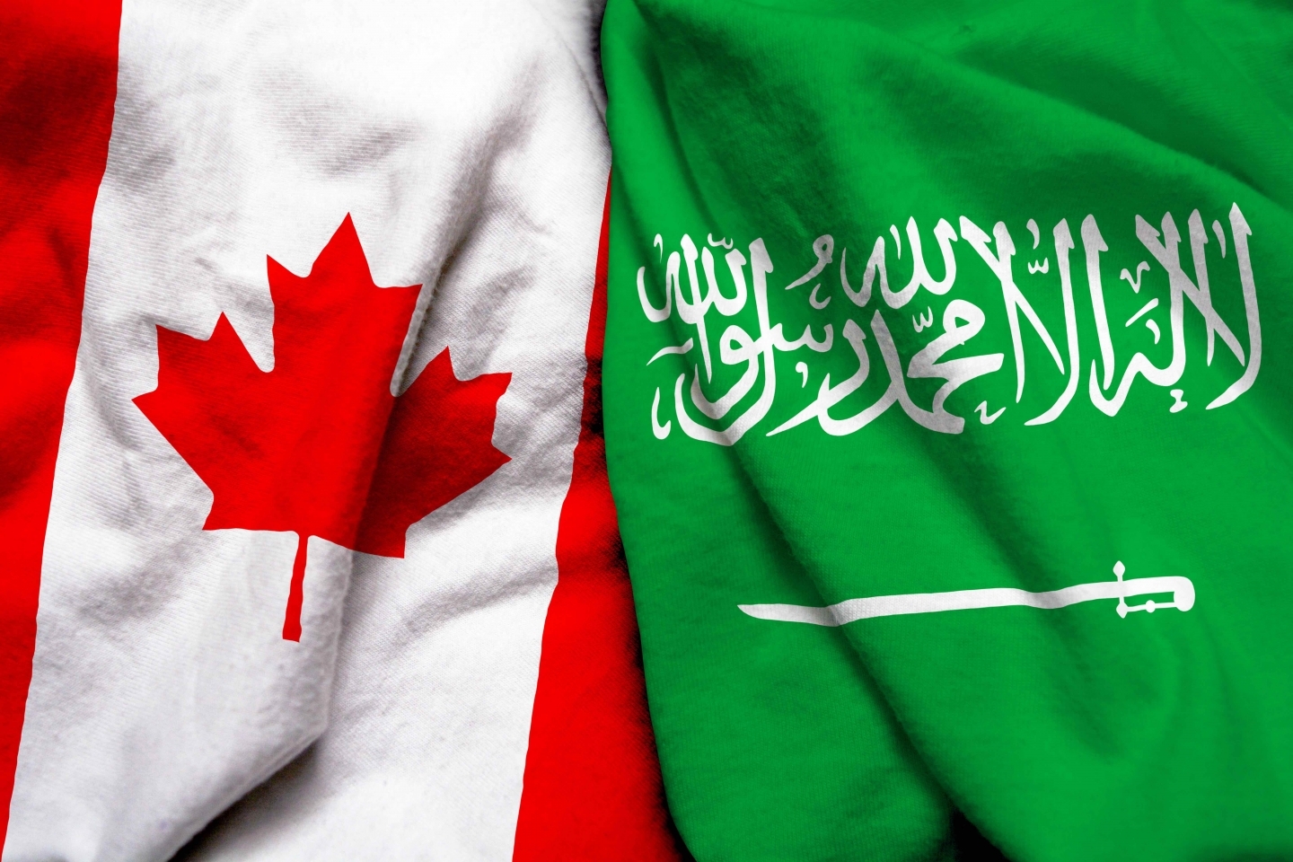 Canadian and Saudi Arabian flags (Shutterstock)