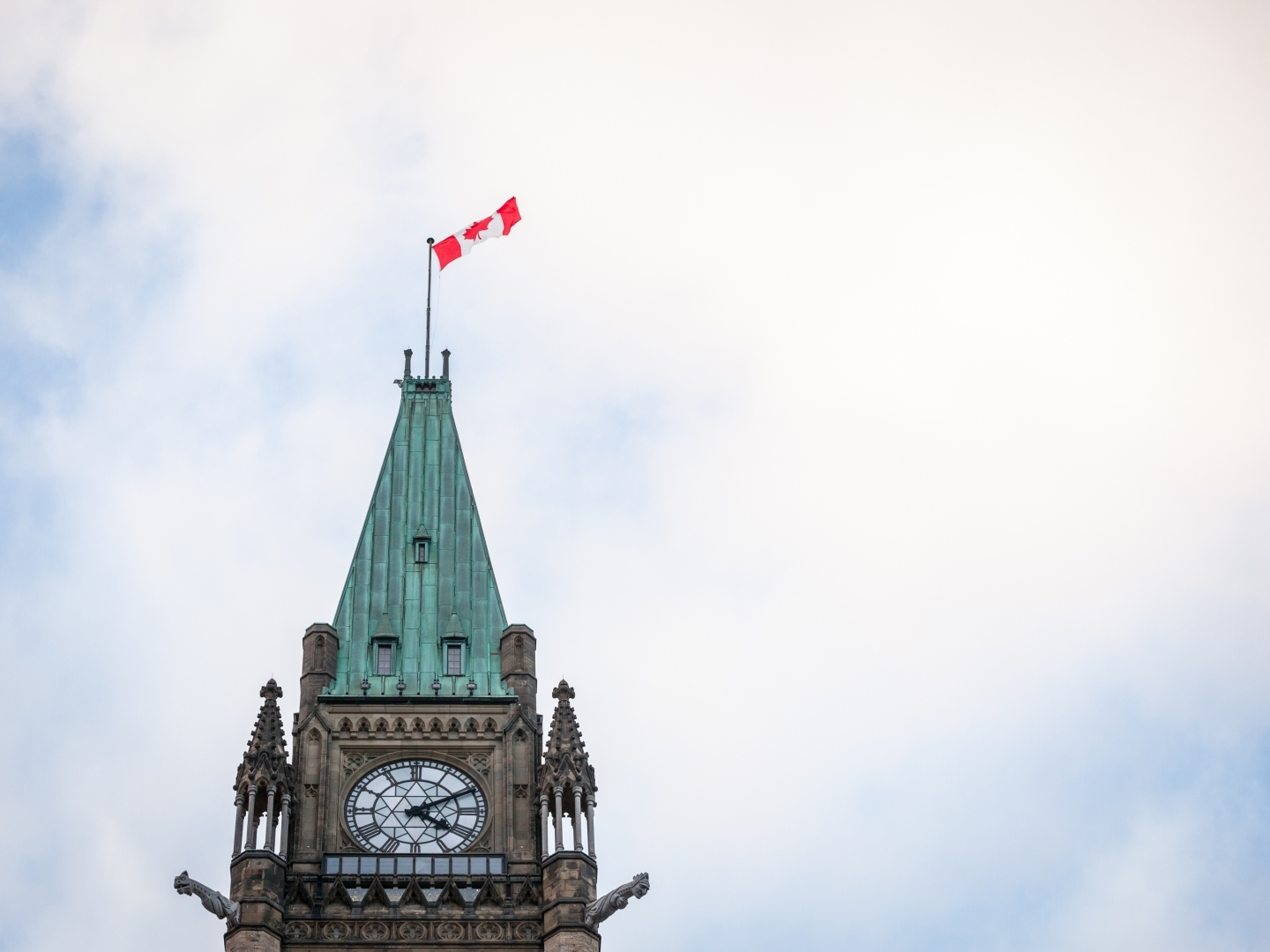 The clock tower at the centre block of Canadian Parliament. (Shutterstock)