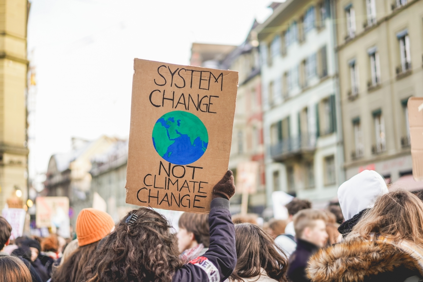 A demonstrator at the Peoples' Climate March. (Shutterstock)