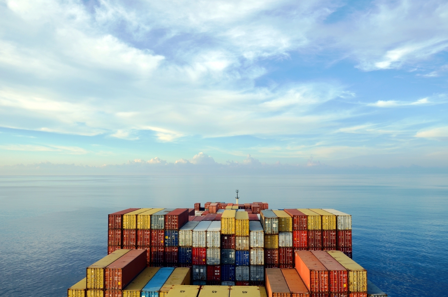 A cargo ship in the Indian Ocean. (Shutterstock)