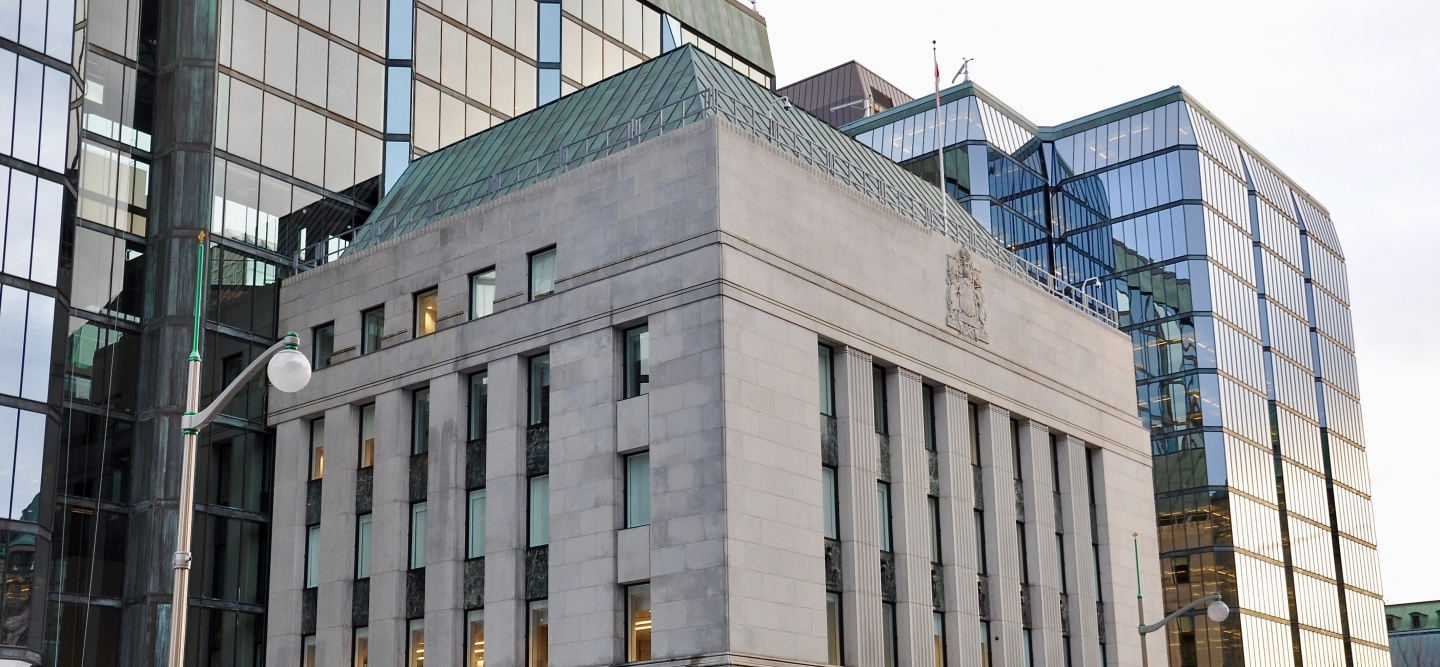 The Bank of Canada building in Ottawa. (Shutterstock)