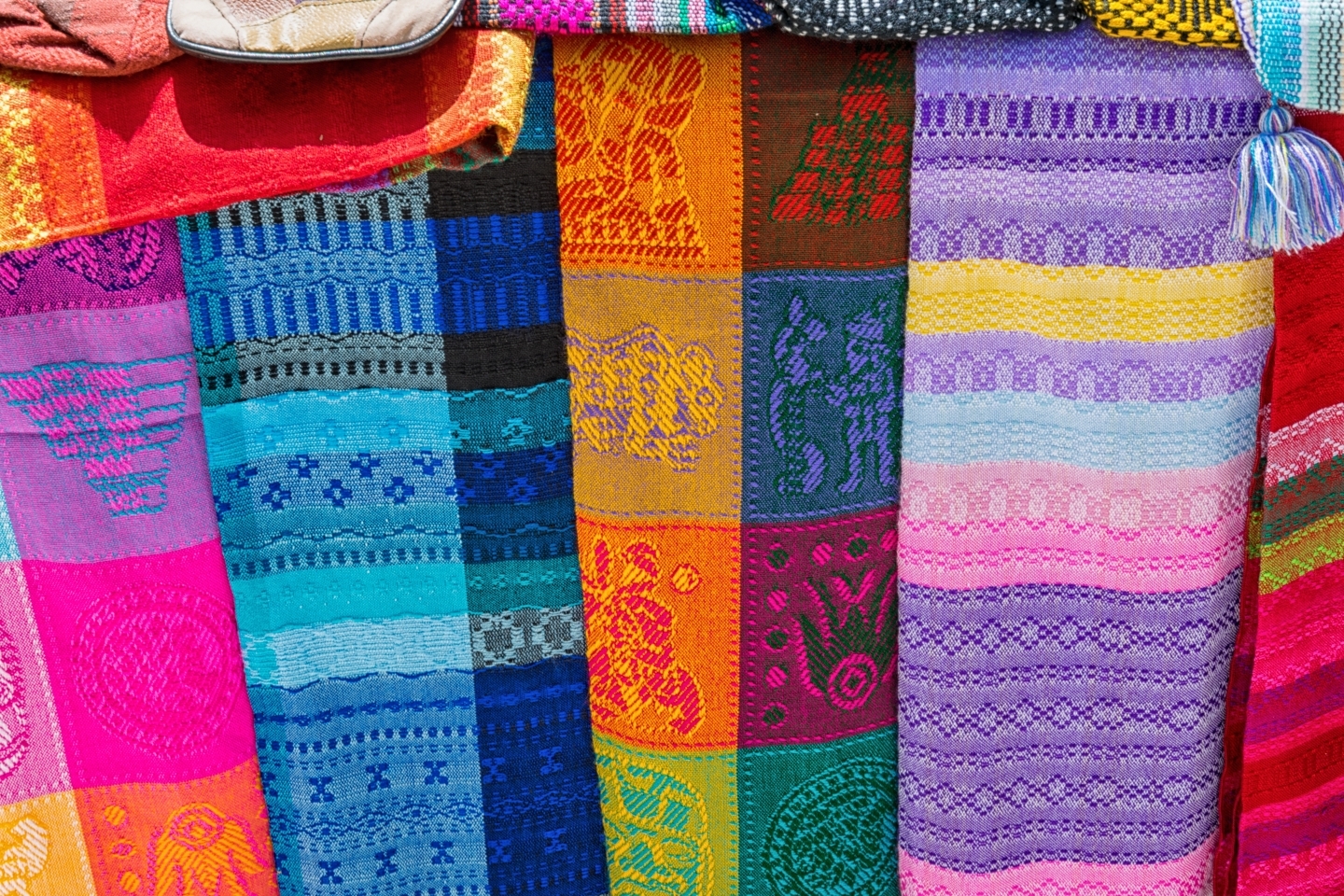 Mayan crafts on display in Yucatan, Mexico