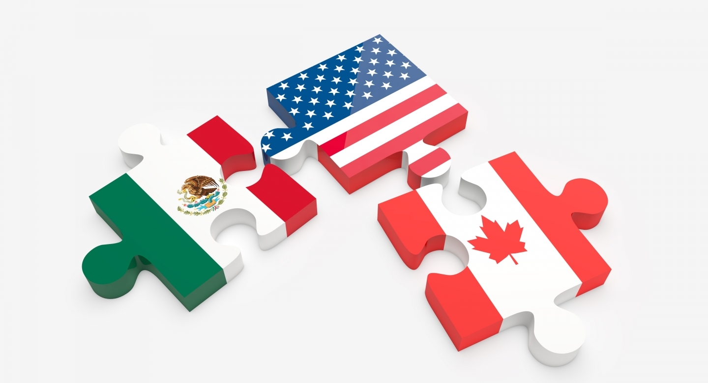 Parties to NAFTA (via Shutterstock)