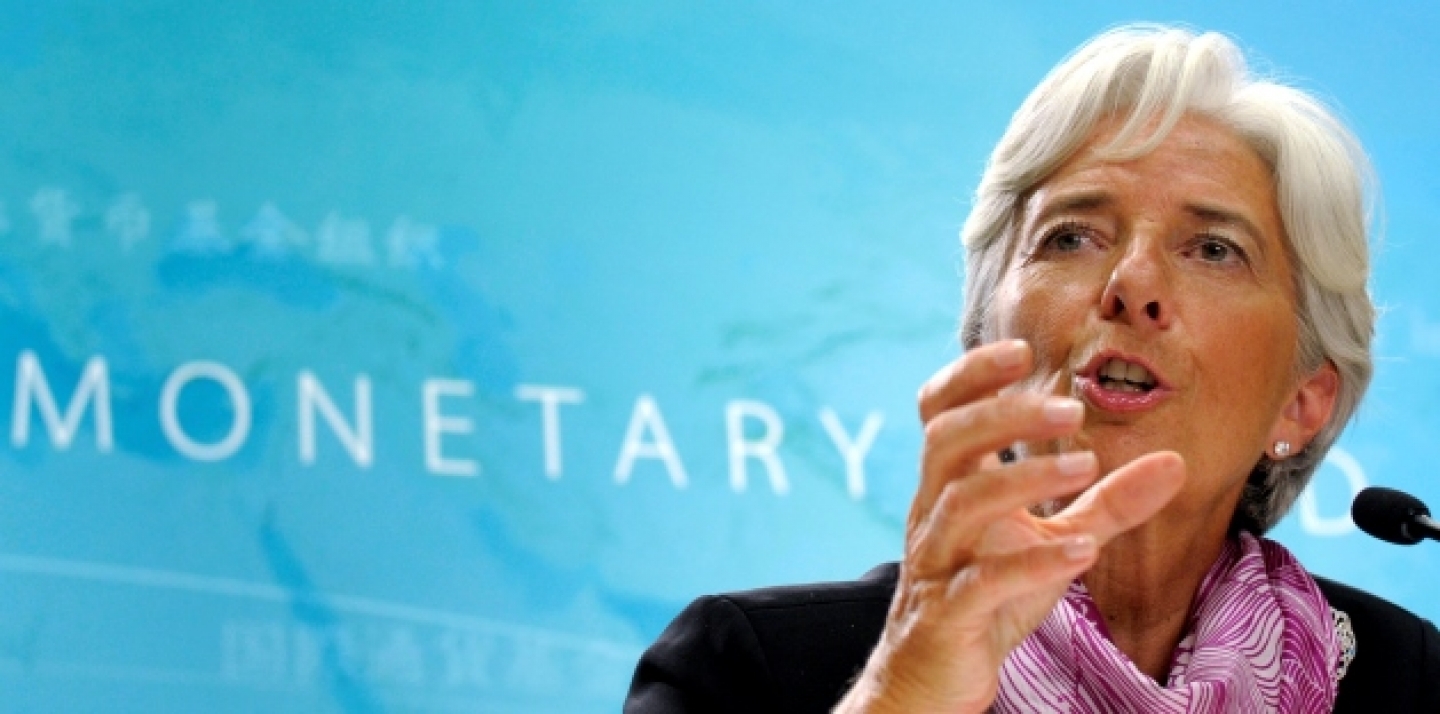 International Monetary Fund (IMF) Managing Director Christine Lagarde speaks at her first news conference at IMF headquarters in Washington. (AP Photo/Susan Walsh, File)