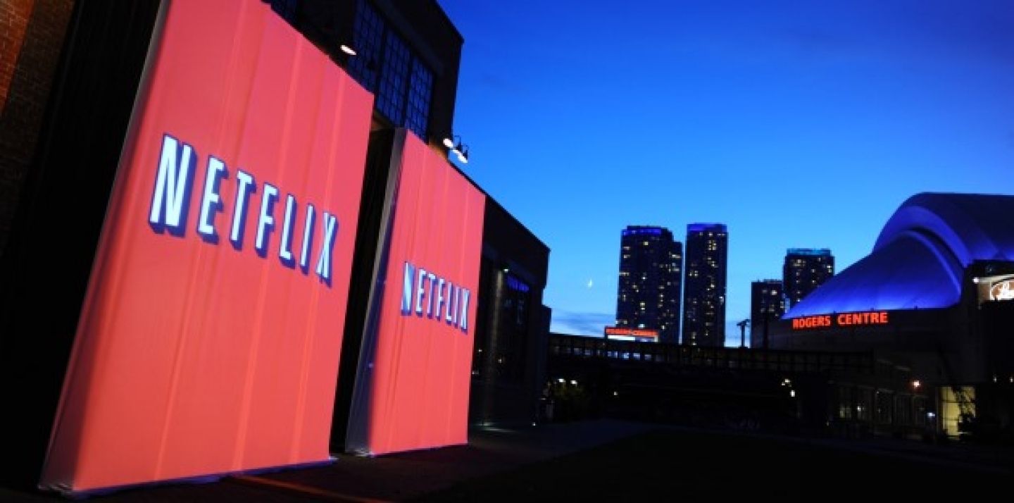 Netflix sinage on disply during the 2013 Toronto International Film Festival. (Photo by Arthur Mola/Invision for Netflix/AP Images)