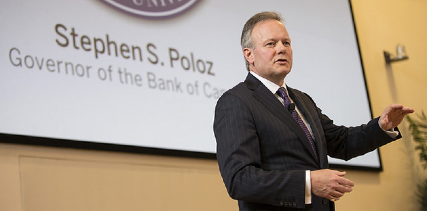 Speech by Stephen S. Poloz, Governor given at Western University (2015 President's Lecture Series), 24 February 2015. (Bank of Canada Photo via Flickr CC)