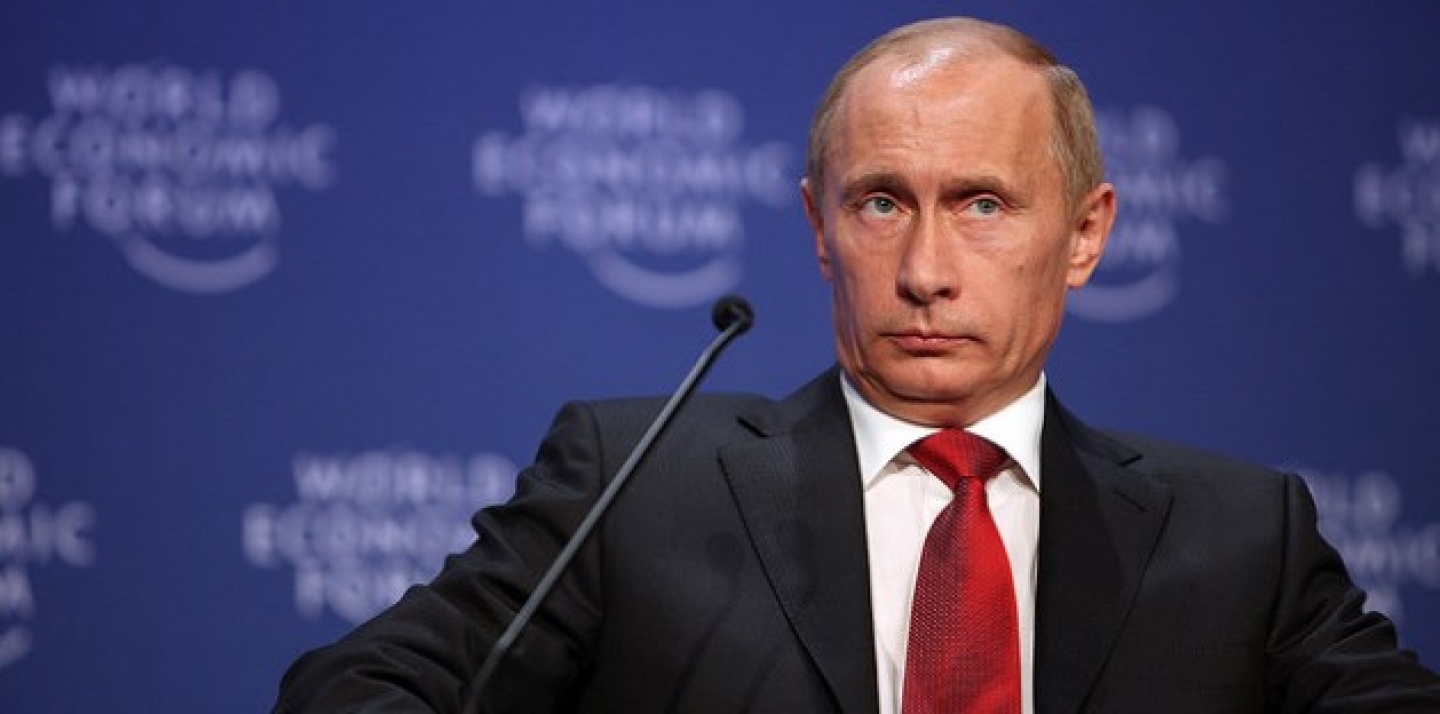 Vladimir Putin, Prime Minister of the Russian Federation captured during the 'Opening Plenary of the World Economic Forum Annual Meeting 2009'. (World Economic Forum ch/Photo by Remy Steinegger)