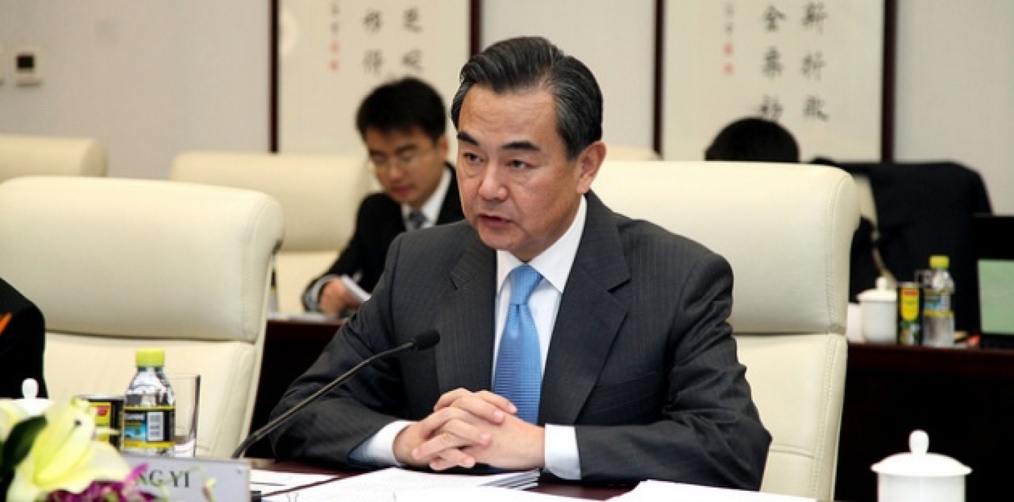 China's Foreign Minister Wang Yi, November 20, 2013. (Photo: Fernanda LeMarie - Cancillería del Ecuador)