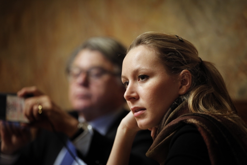 Front National MP Marion Maréchal-Le Pen, niece of the presidential candidate, and a rising star in the party (AP Photo/Christophe Ena)