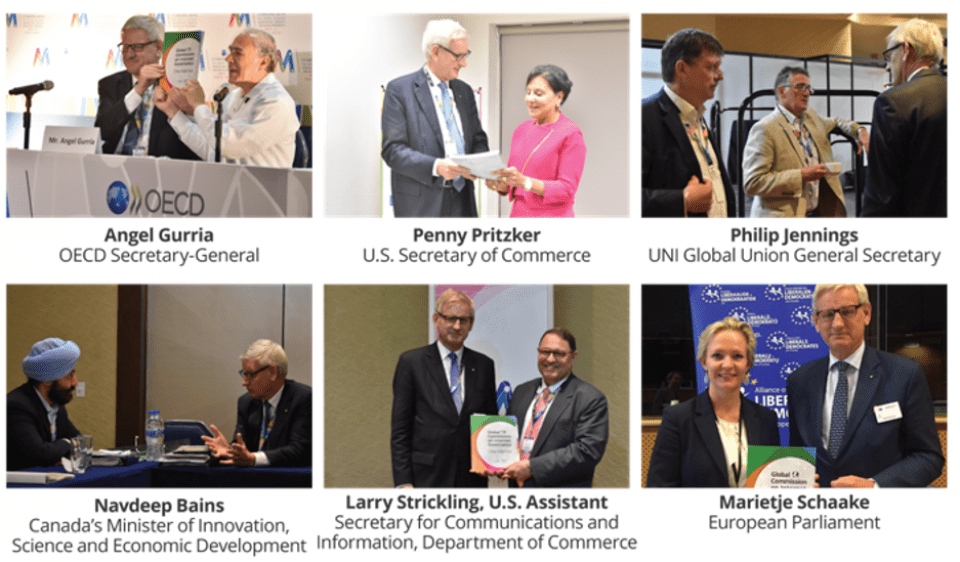GCIG Chair Carl Bildt meets with Ministers and Parliamentarians from around the world.