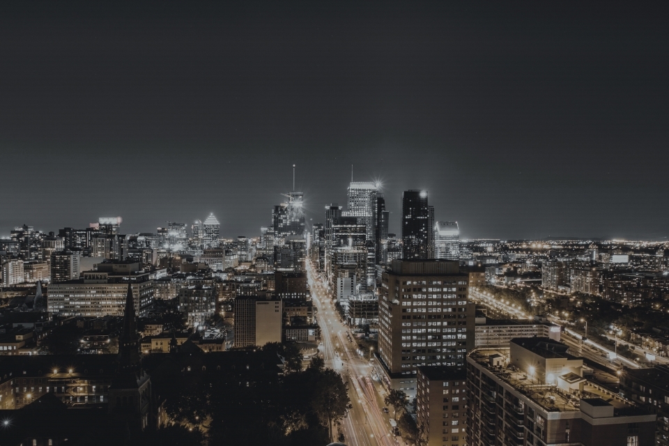 cityscape at night