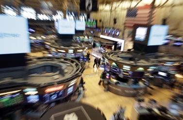 The floor of the New York Stock Exchange on August 22, 2018. (AP Photo/Richard Drew)
