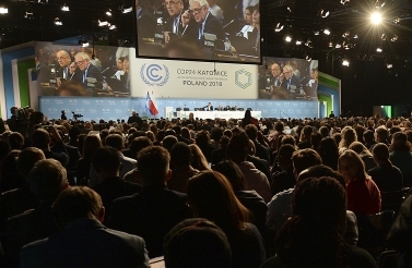 Participants attend the COP24 U.N. Climate Change Conference 2018 in Katowice, Poland on December 13, 2018. (AP Photo/Czarek Sokolowski)