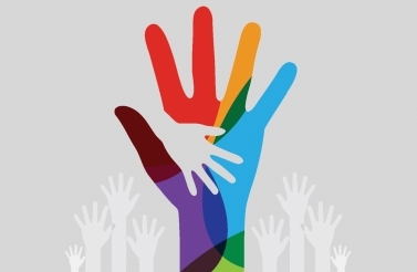 hand in hand graphic